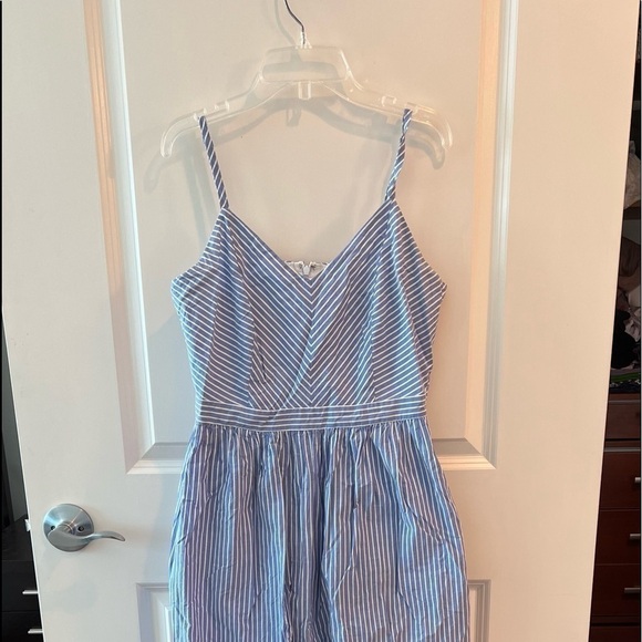 Loft Outlet Blue & White Stripe Maxi Dress - Picture 3 of 16